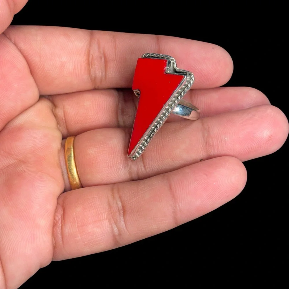 Red Onyx  Handmade – Valentine’s Day Special Edition – Size 7.2 92 Silver
